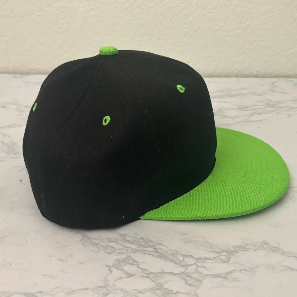 Monster Energy Logo Black Green Snapback Flat Bill Hat OSFA​ - Picture 4 of 5